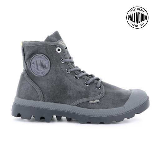 Bottes Palladium Pampa Hi WAX Femme Grise | FR FCT203U